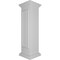 Ekena Millwork 12"W x 48"H End Newel Post with Panel, Flat Capital & Base Trim (Installation kit included) NWL12X48EPF0B0 - alternate 8
